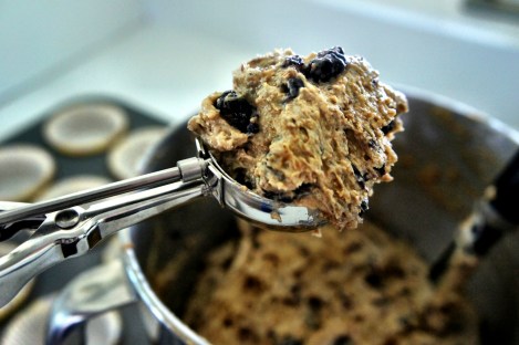 Blackberry Bran Muffin Batter