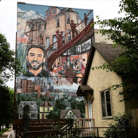 Winnipeg mural featuring quote